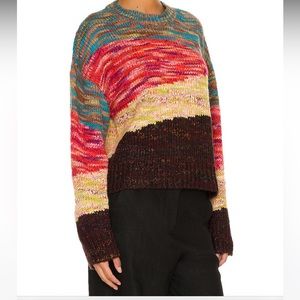Tell Your Friends Mixed Intarsia Sweater